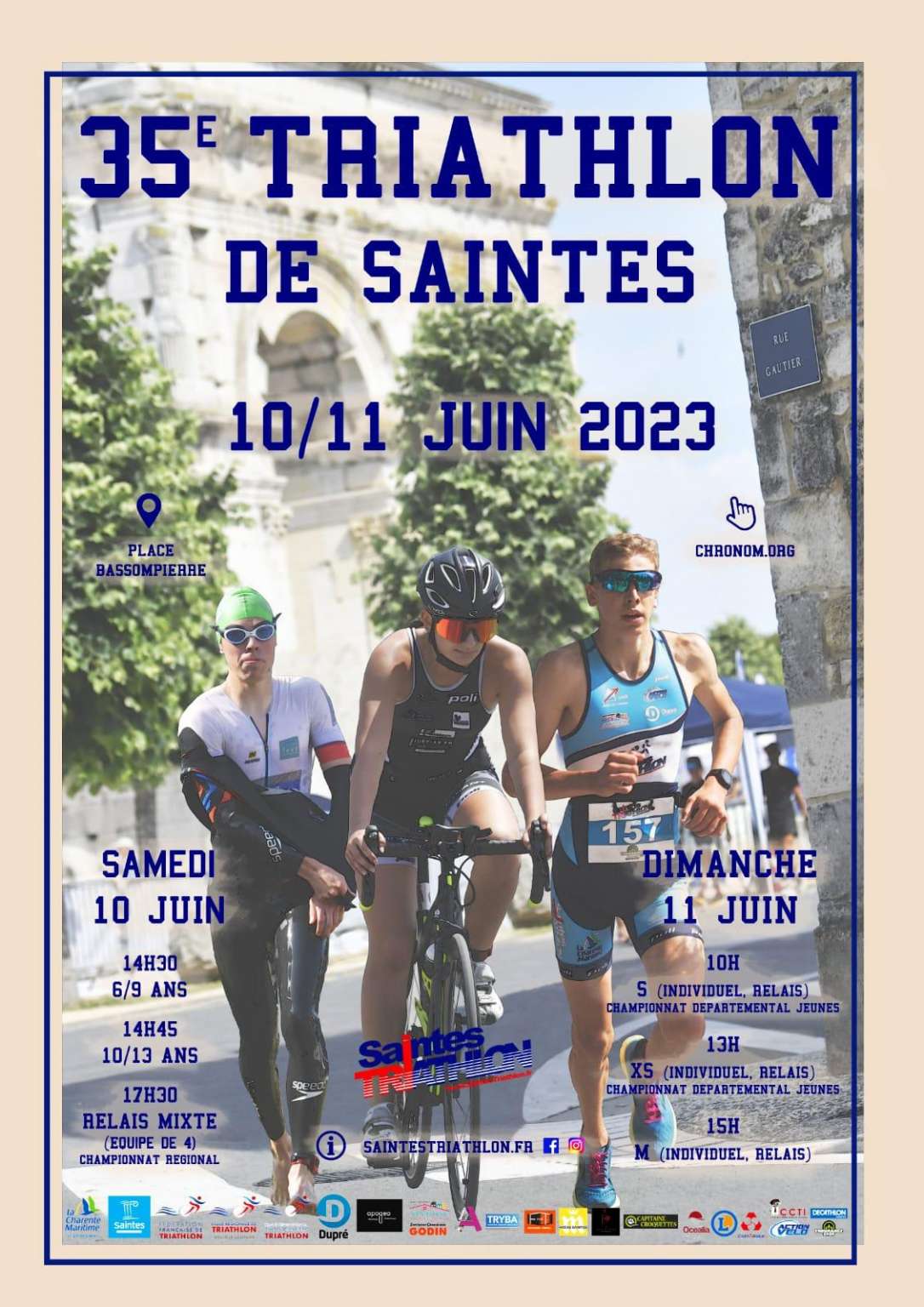 Triathlon 2023 Saintes Triathlon